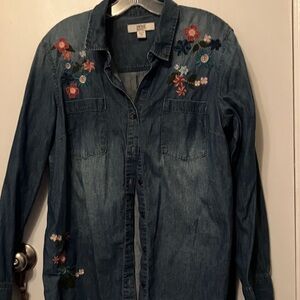 Vintage America Denim Shirt - Blue